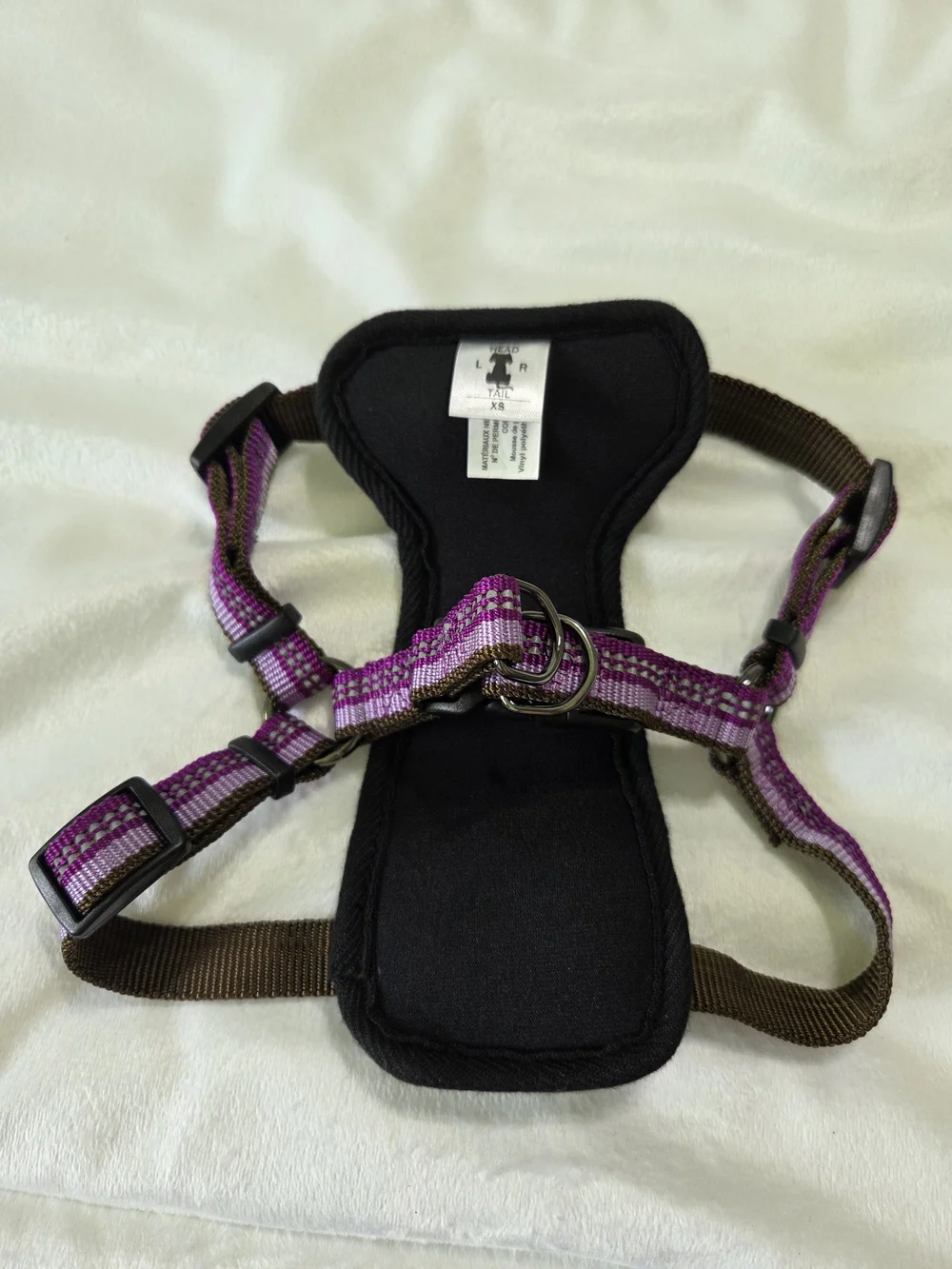 XS Coastal Explorer Purple Padded Dog Harness